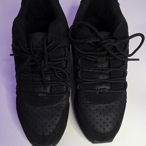 Capezio Black Lace-Up Dance Sneakers